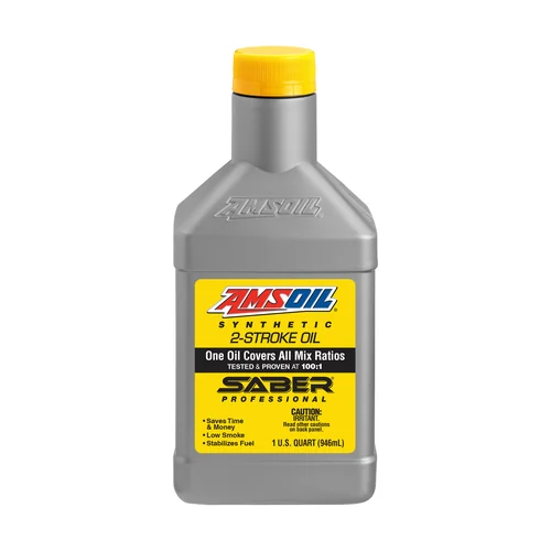 AMSOIL SABER Professional Synthetic 2-Stroke Oil quart